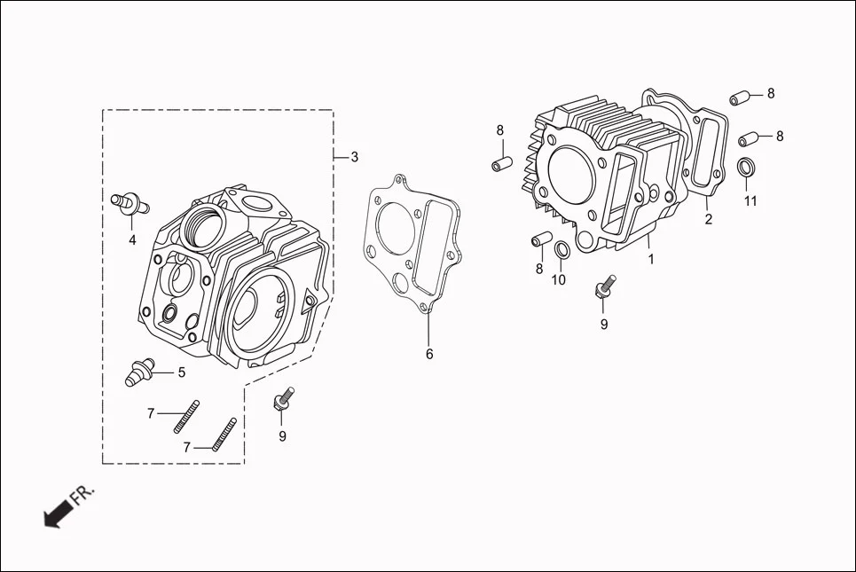 E-2 CYLINDER/CYLINDER HEAD