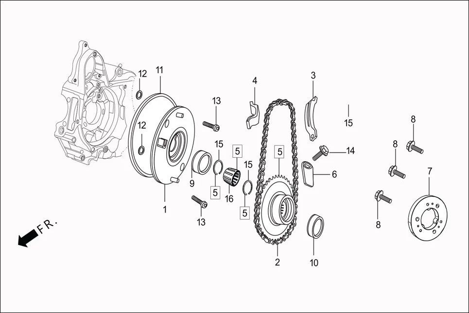 E-7B STARTING CLUTCH (SELF START)