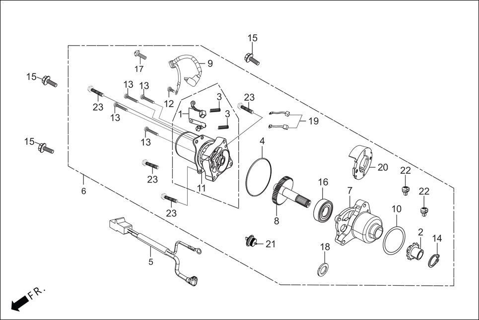 E-7C-SELF STARTING MOTOR (SELF START)