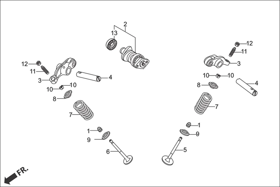 E-2 CAM SHAFT / VALVE