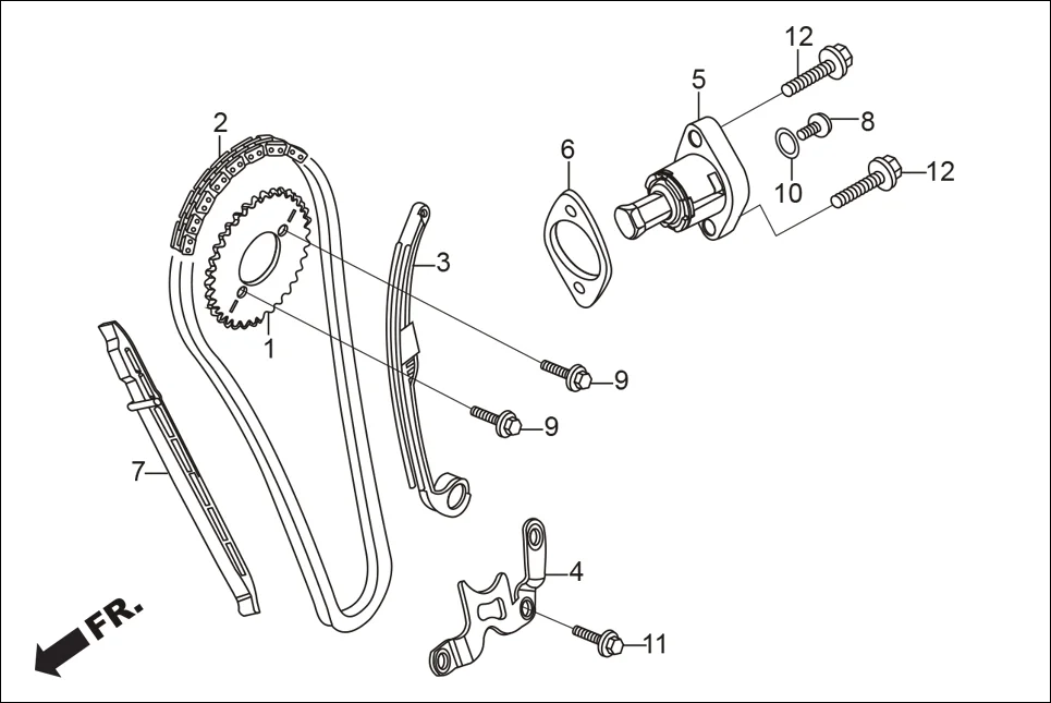 E-4 CAM CHAIN TENSIONER