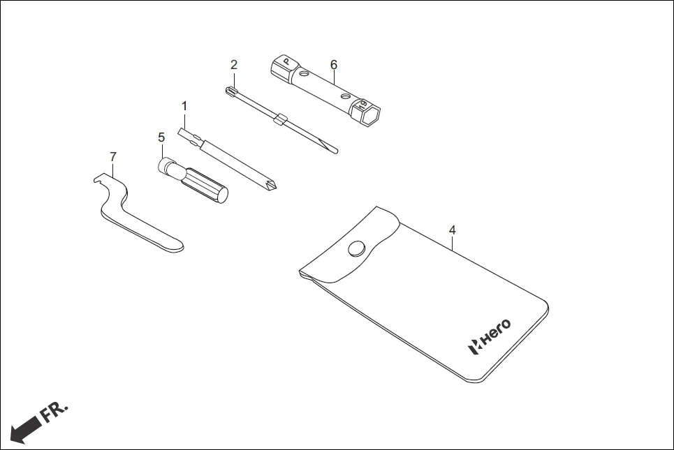 F-26 TOOLS assembly diagram for Hero Hunk (Nov, 2015)