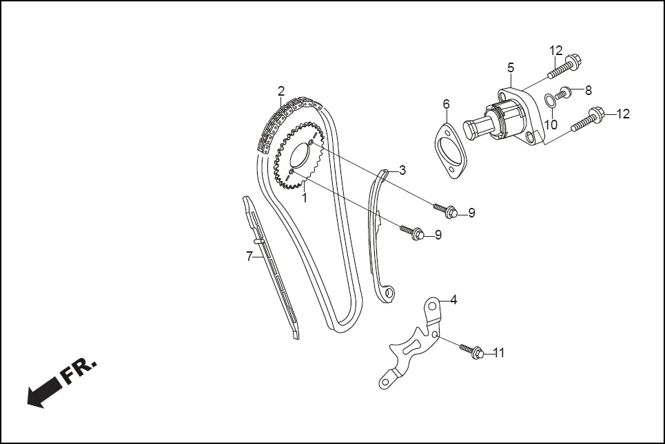 E-4 CAM CHAIN TENSIONER