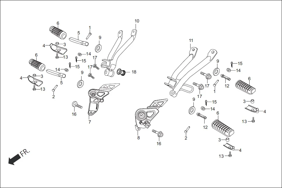 F-17 STEP PILLION diagram showing 50602-KSP-900