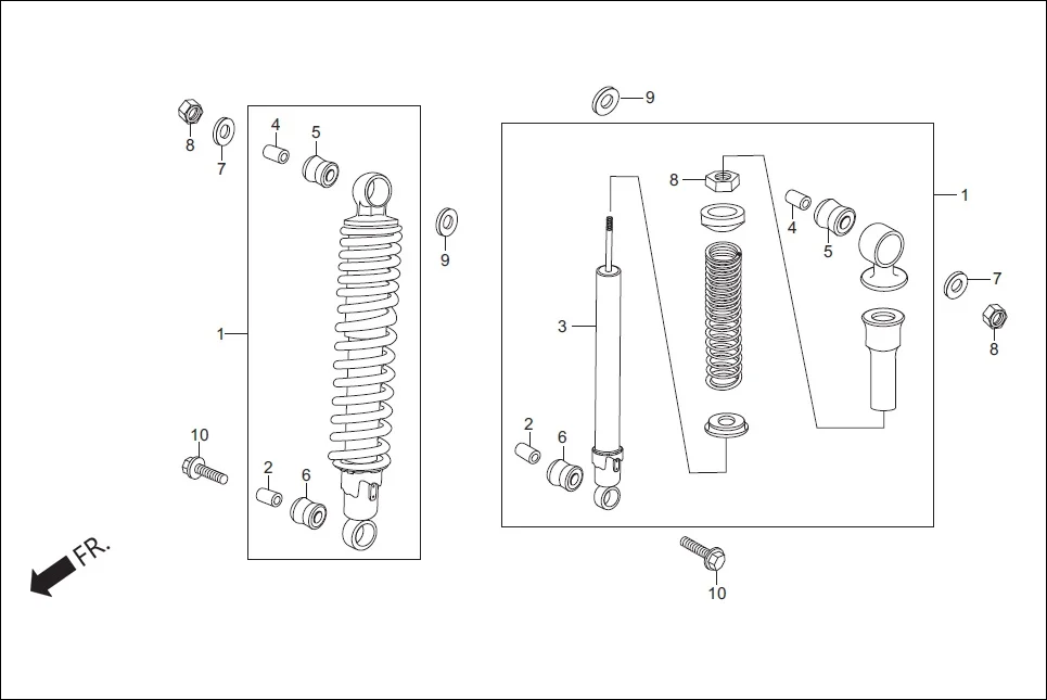 F-20 CUSHION REAR assembly diagram for Hero Ignitor (NOV, 2014)