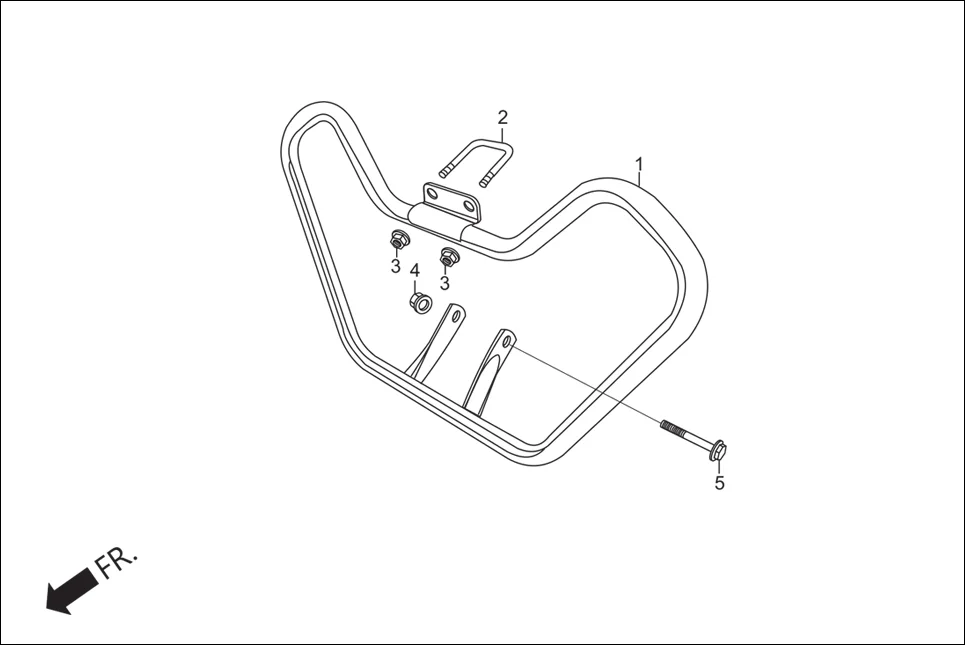 F-28 GUARD FRONT diagram showing 95801-10095-00