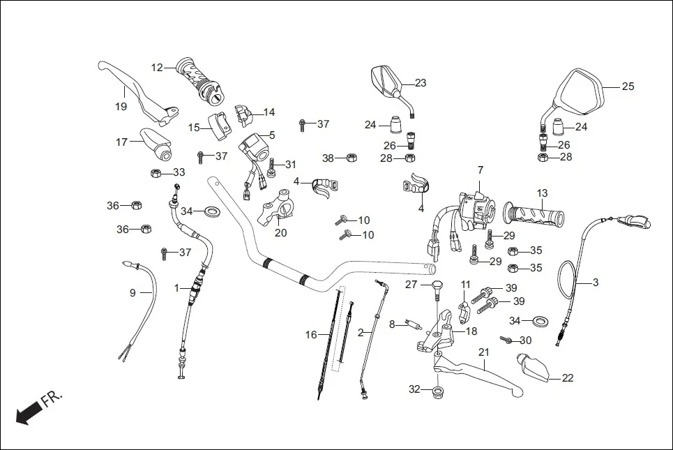 F-3-DRUM HANDLE LEVER / SWITCH / CABLE diagram showing 94050-06000