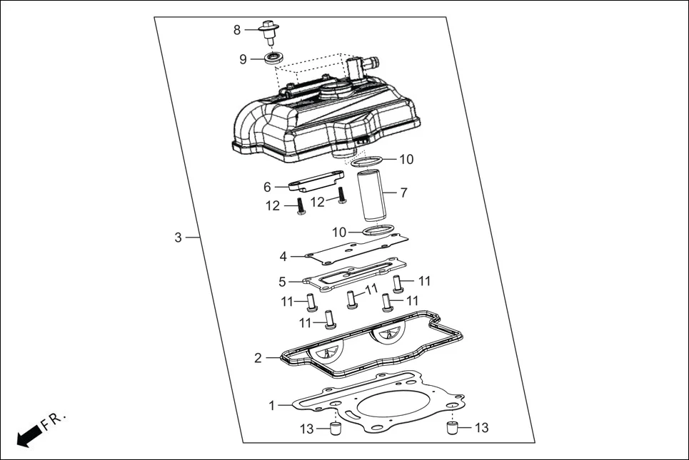 E-1 CYLN. &amp; CYLN HEAD (COVER CYLINDER HEAD)