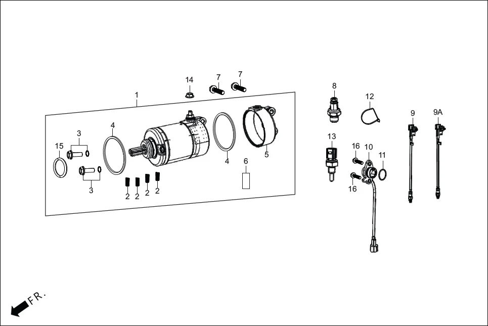 E-5 ELECTRICALS (ASTARTER MOTOR/SENSOR)