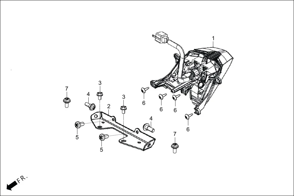 F-23 TAIL LIGHT diagram showing 90103-KVN-900