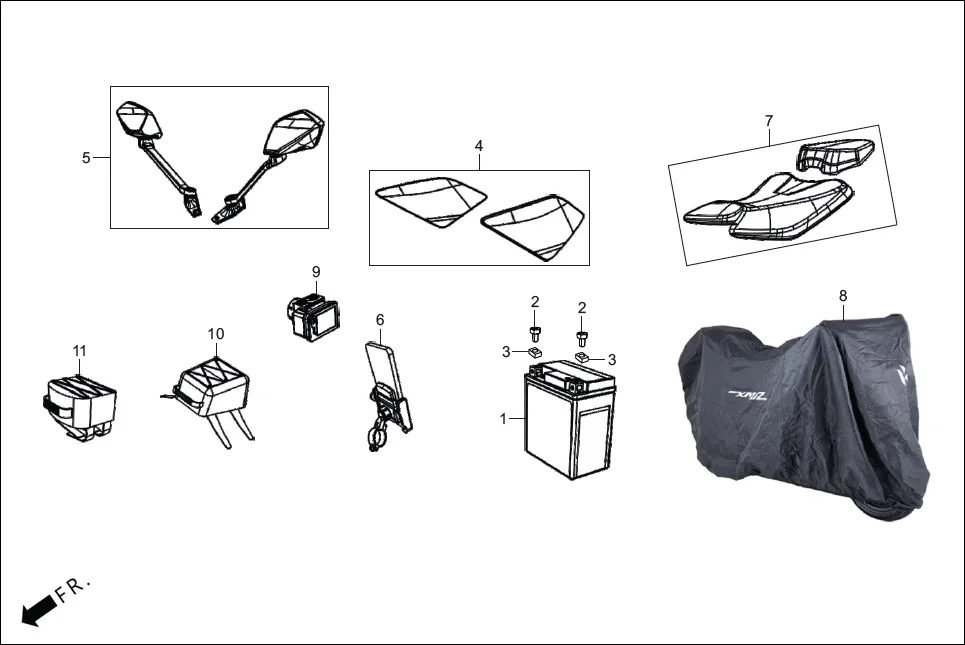 F-29 (OPTIONAL) assembly diagram for Hero XMR TFT SPEEDO(APR.,2025)