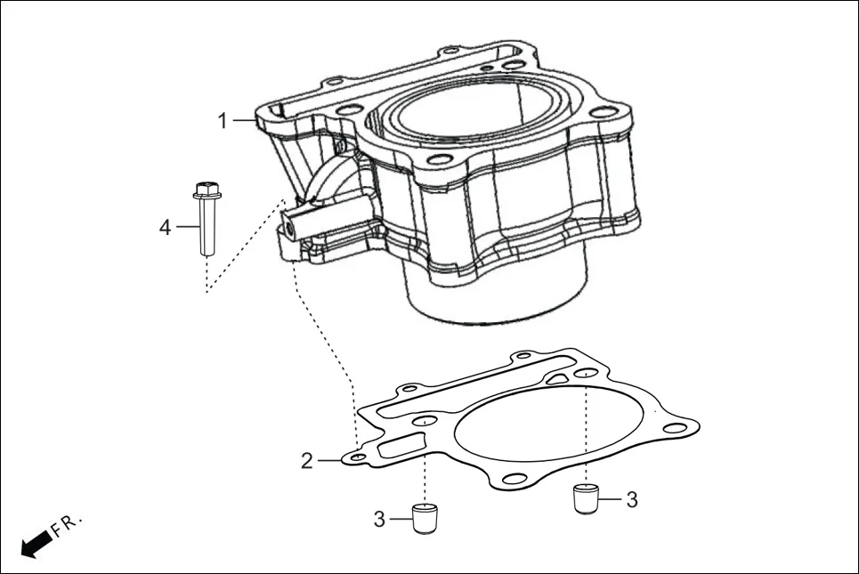 E-1B CYLN. &amp; CYLN HEAD (CYLINDER)
