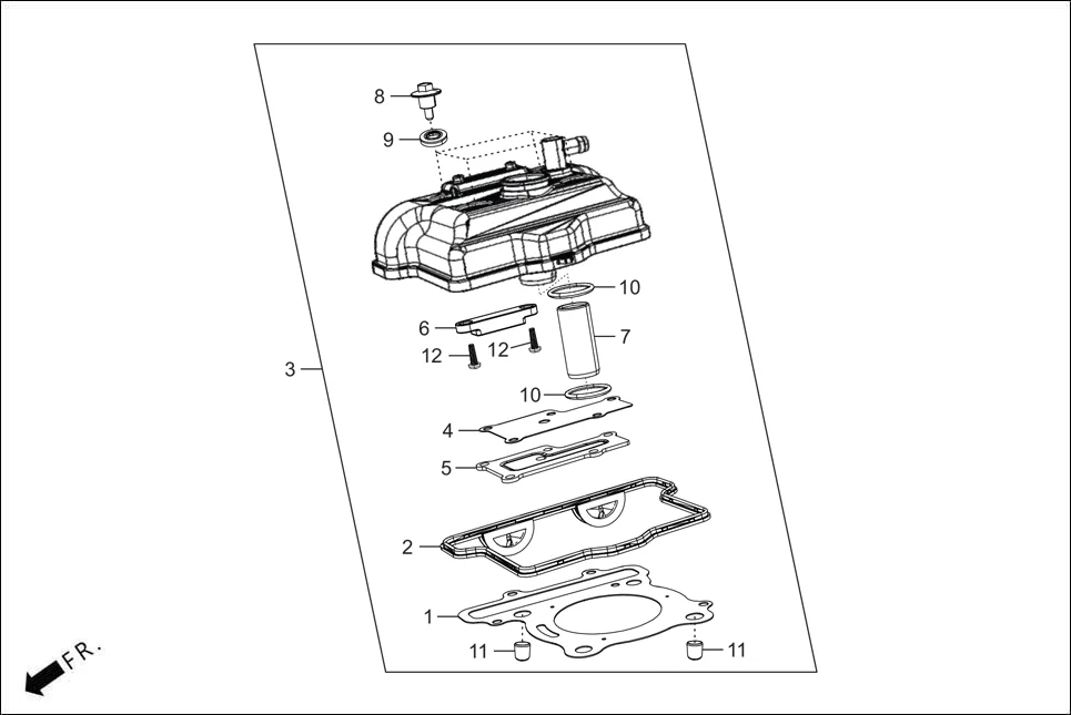 E-1 CYLN. &amp; CYLN HEAD (COVER CYLINDER HEAD)
