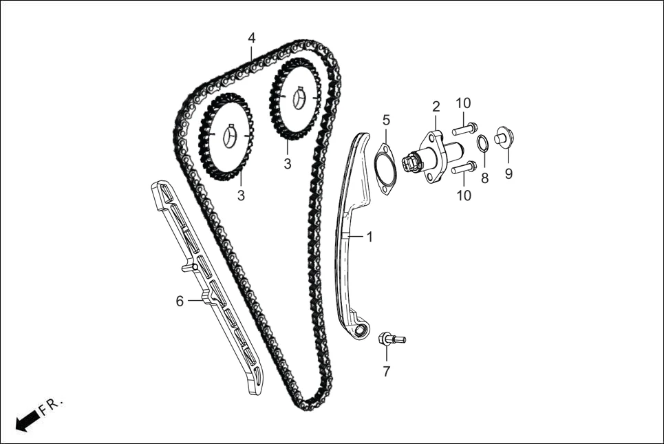 E-3 CAM SHAFT (CAM CHAIN TENSIONER)