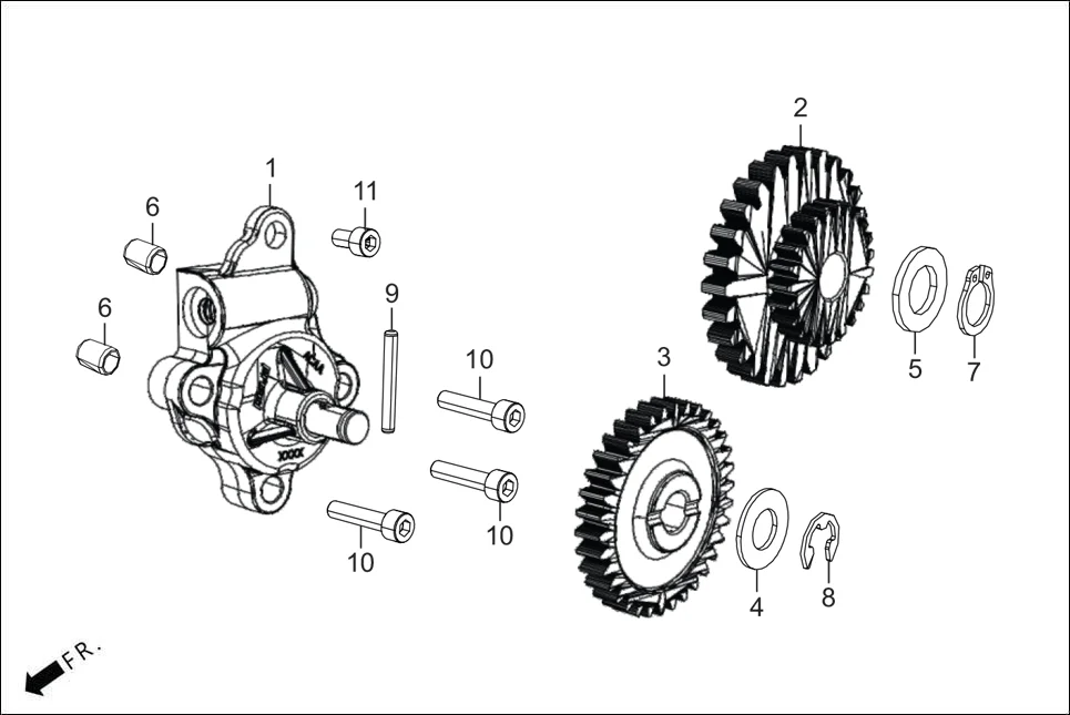 E-8A OIL PUMP