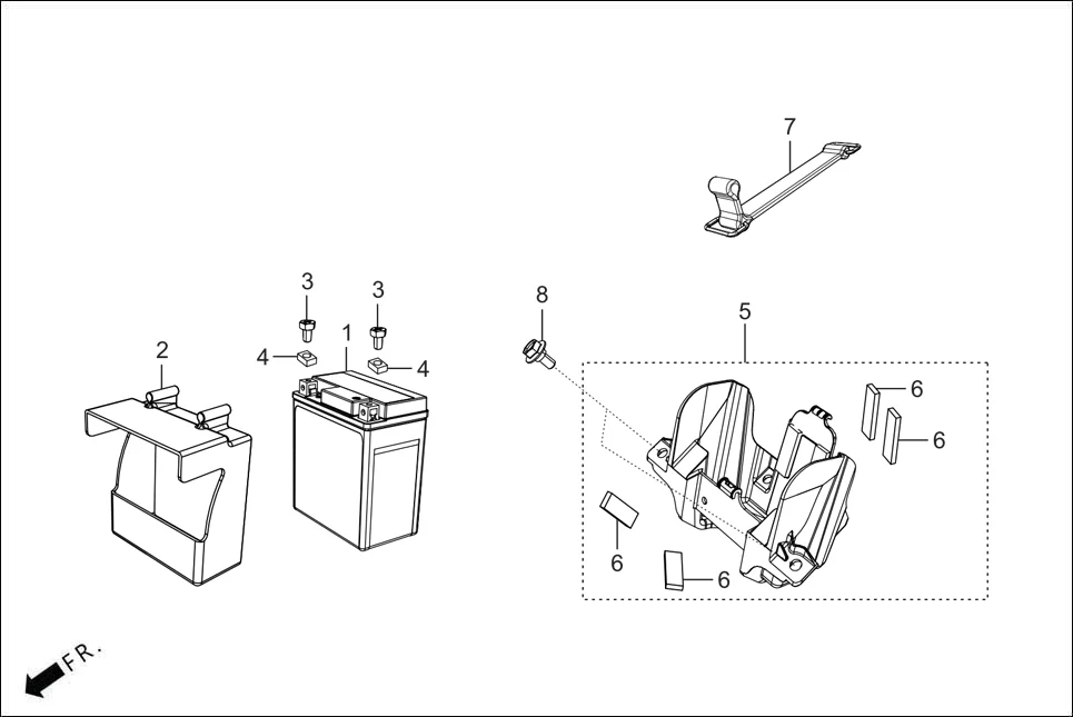 F-24A BATTERY ASSY. assembly diagram for Hero KARIZMA FIGHTER EDITION(MAY, 2025)