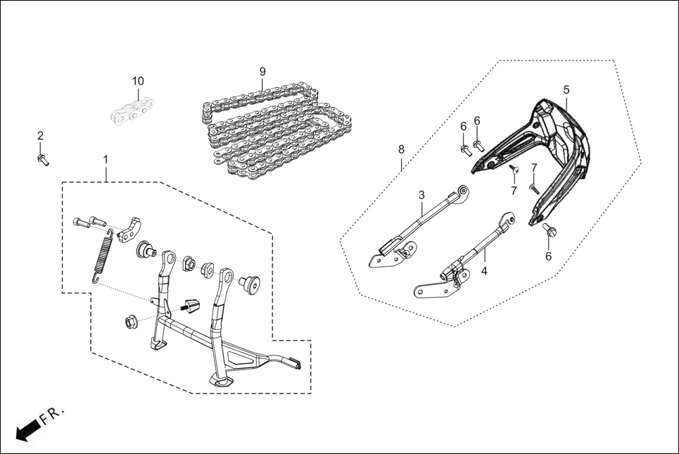 F-28 (OPTIONAL) assembly diagram for Hero KARIZMA FIGHTER EDITION(MAY, 2025)