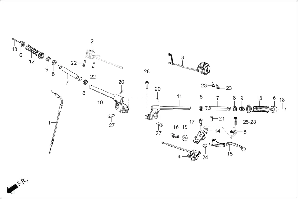 F-3 CHANDLE &amp; HNDL COVER diagram showing 96600-08025-00