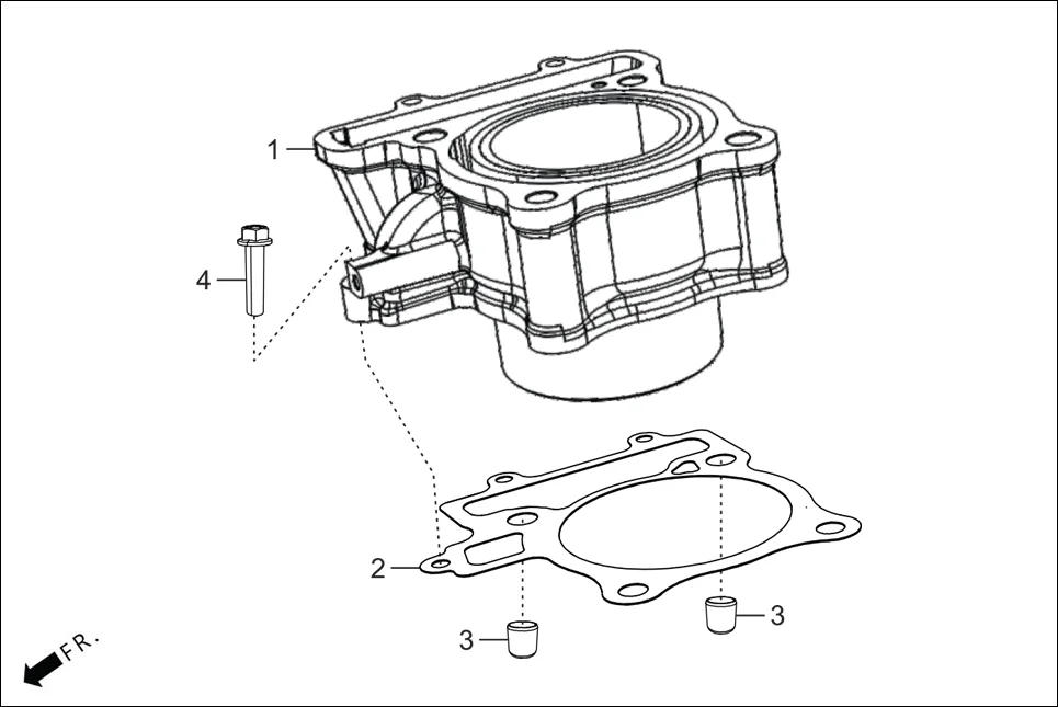 E-1B CYLN. & CYLN HEAD(CYLINDER)