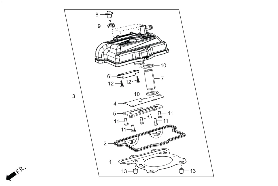 E-1 CYLN. & CYLN HEAD(COVER CYLINDER HEAD)