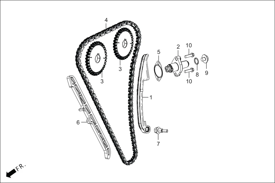 E-3 CAM SHAFT(CAM CHAIN TENSIONER)