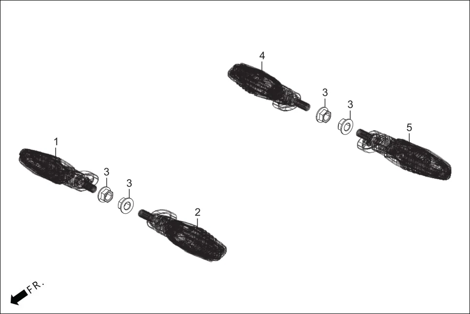 F-22 FR./RR. WINKERS diagram showing 33650-ACD-002