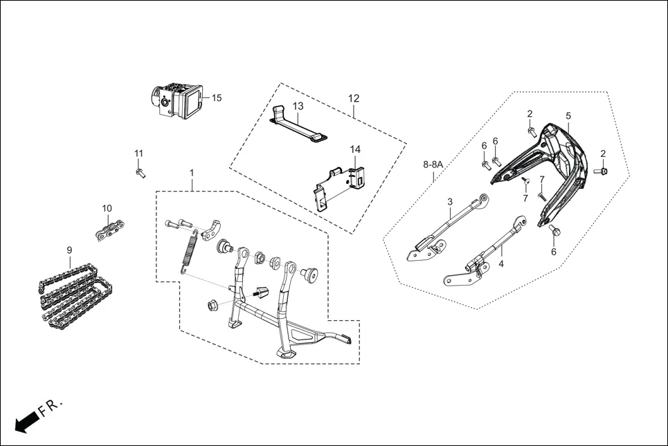 F-28 (OPTIONAL) assembly diagram for Hero XMR OBD2 PHASE B BASE(APR.,2025)
