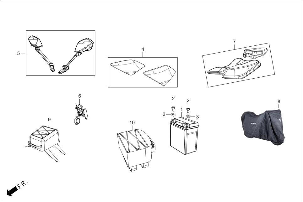 F-29 (OPTIONAL) assembly diagram for Hero XMR OBD2 PHASE B BASE(APR.,2025)