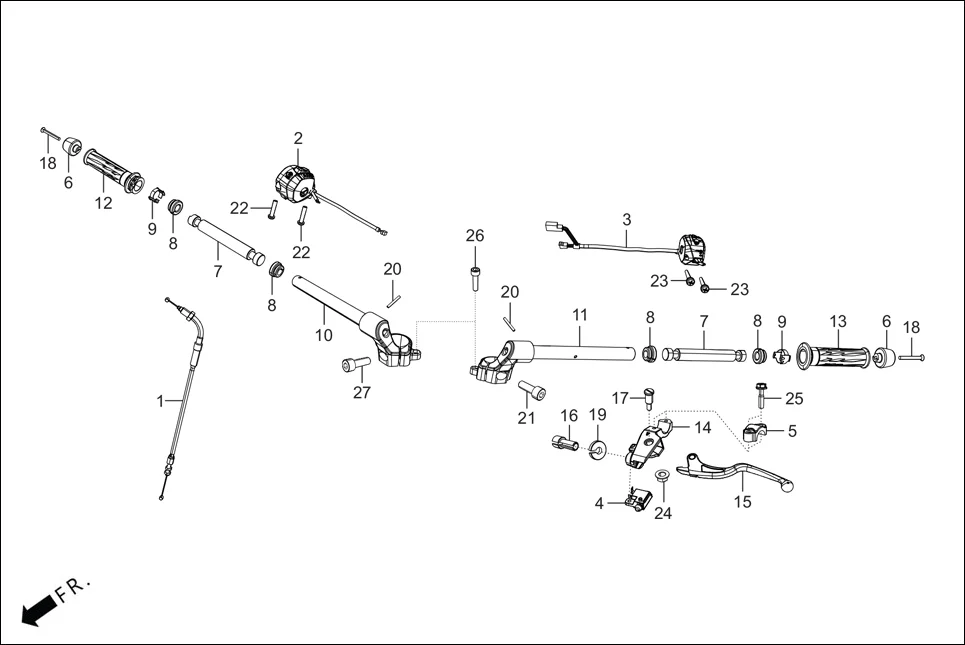 F-3 CHANDLE &amp; HNDL COVER diagram showing 94050-06000