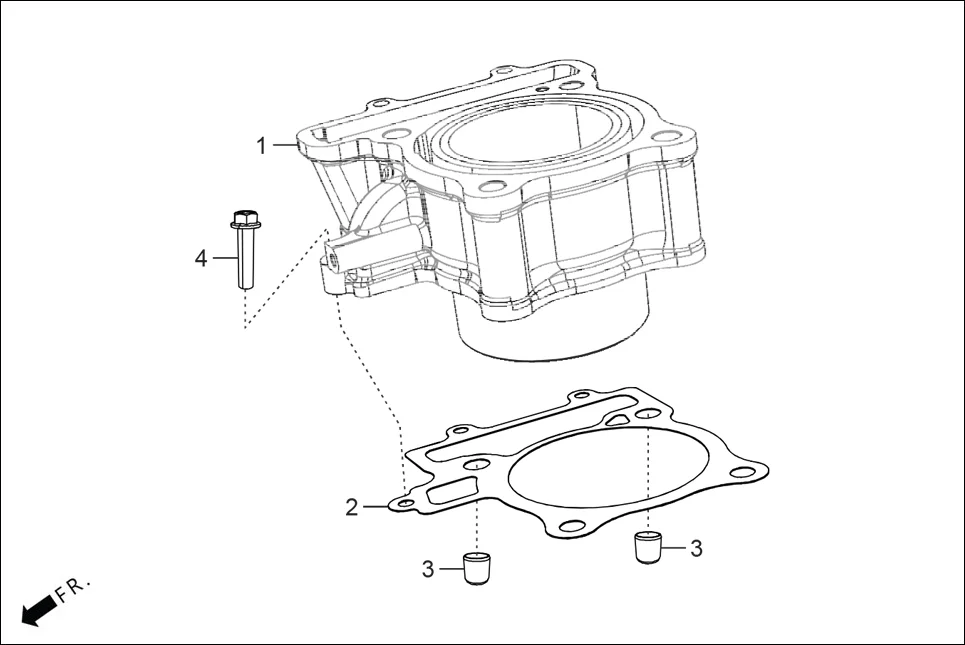 E-1B CYLN. & CYLN HEADV (CYLINDER)