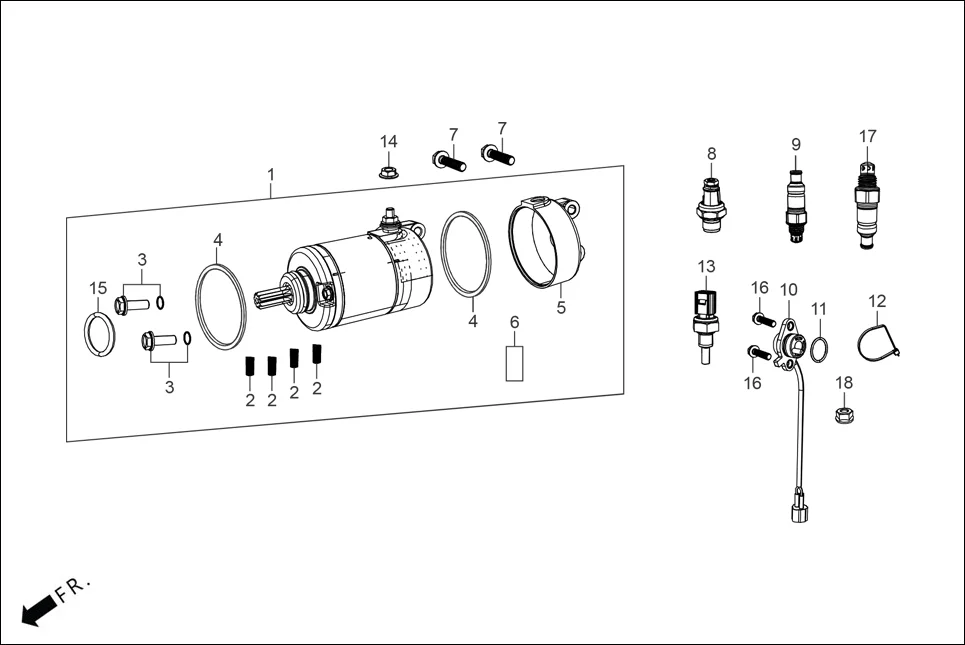 E-5 ELECTRICALS (STARTER MOTOR/SENSOR)