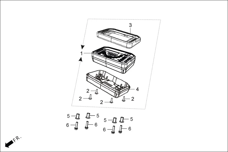 F-2 SPEEDOMETER assembly diagram for Hero THE CENTENNIAL(OCT.,2024)
