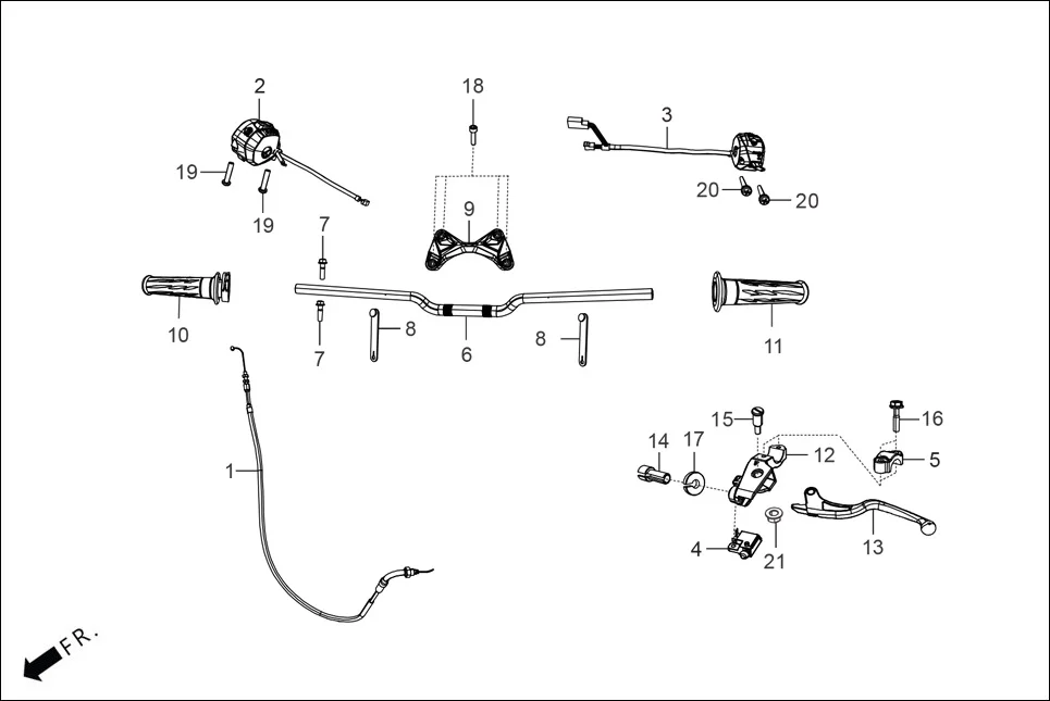 F-3 HANDLE &amp; HNDL COVER diagram showing 93892-05035-07