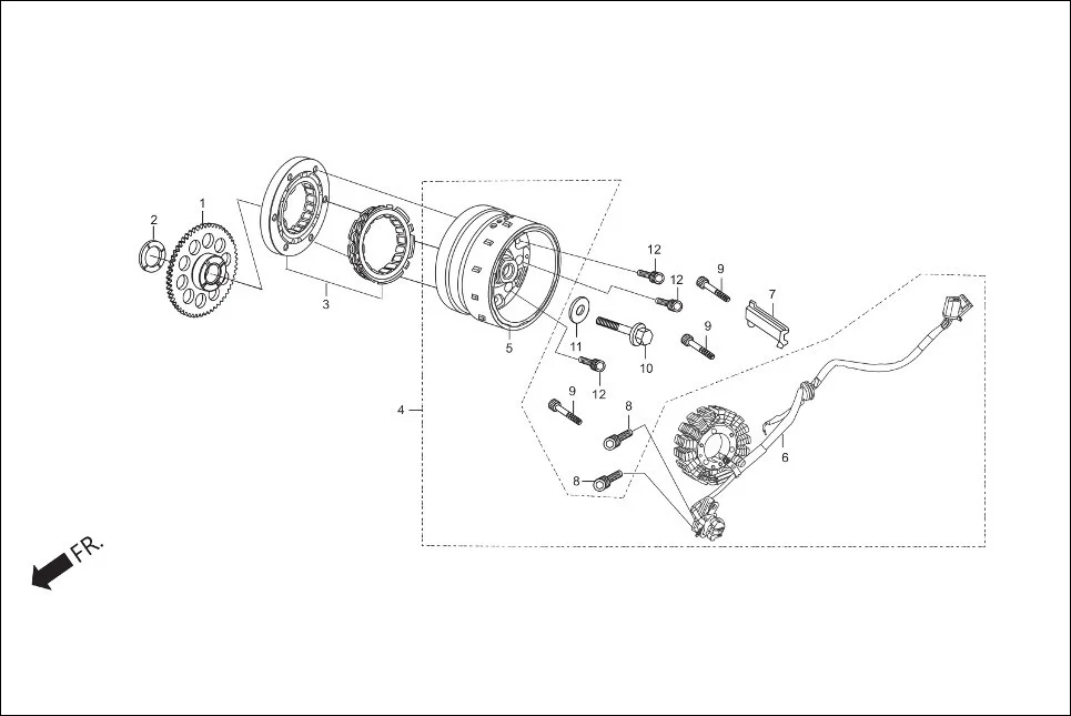 E-7A A.C. GEN. FLYWHEEL