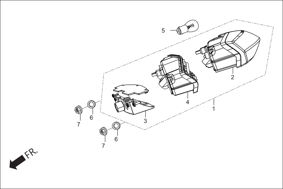 F-23 TAIL LIGHT diagram showing 33704-AAR-001