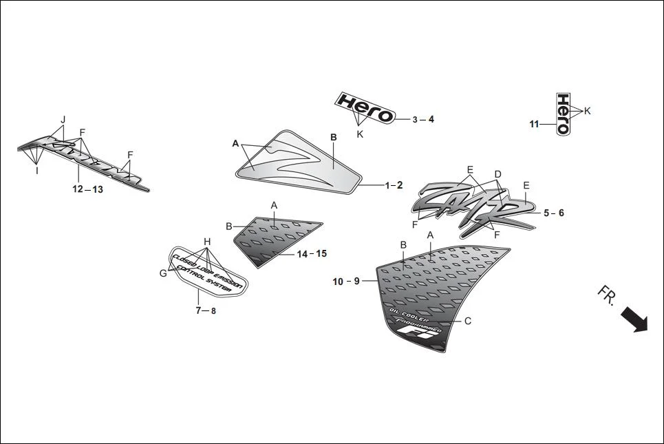 F-27 STRIPE / MARKS diagram showing 64324-AAR-000