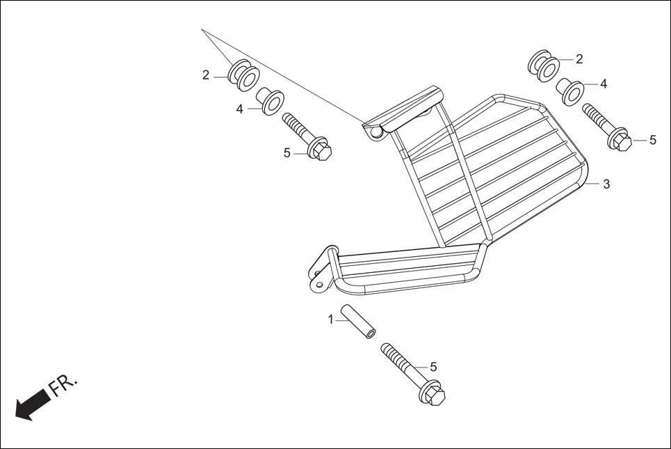 F-28 SARI GUARD diagram showing 50623-MAV-000