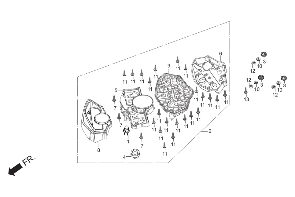 F-2 SPEEDOMETER diagram showing 94001-06000-0S