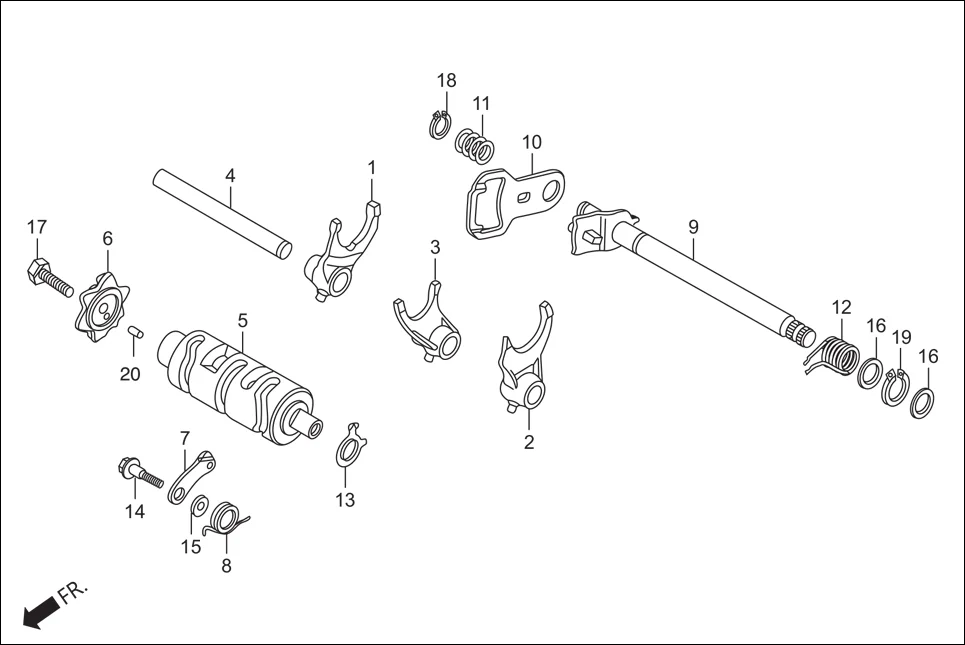 E-12 GEAR SHIFT DRUM
