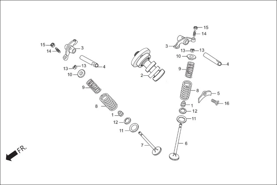 E-3 CAM SHAFT / VALVE