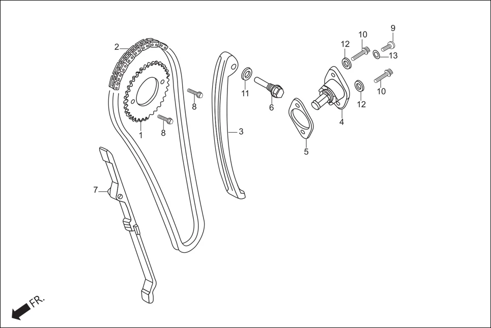 E-4 CAM CHAIN TENSIONER