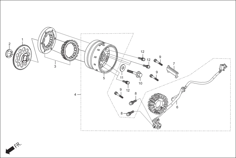 E-7A A.C. GEN. FLYWHEEL