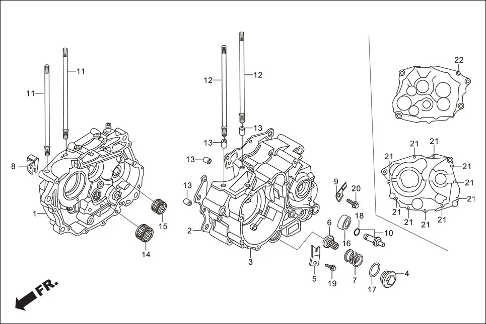 E-8 CRANK CASE
