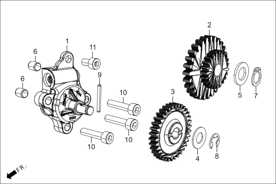 E-8A OIL PUMP