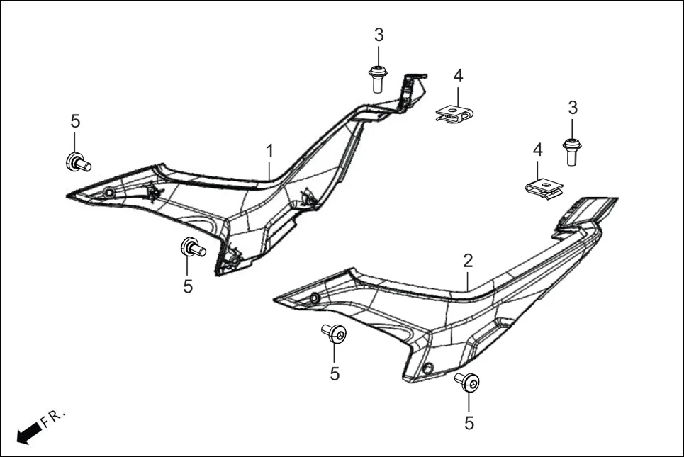 F-14 SIDE COVER assembly diagram for Hero KARIZMA XMR (Sept. 2023)