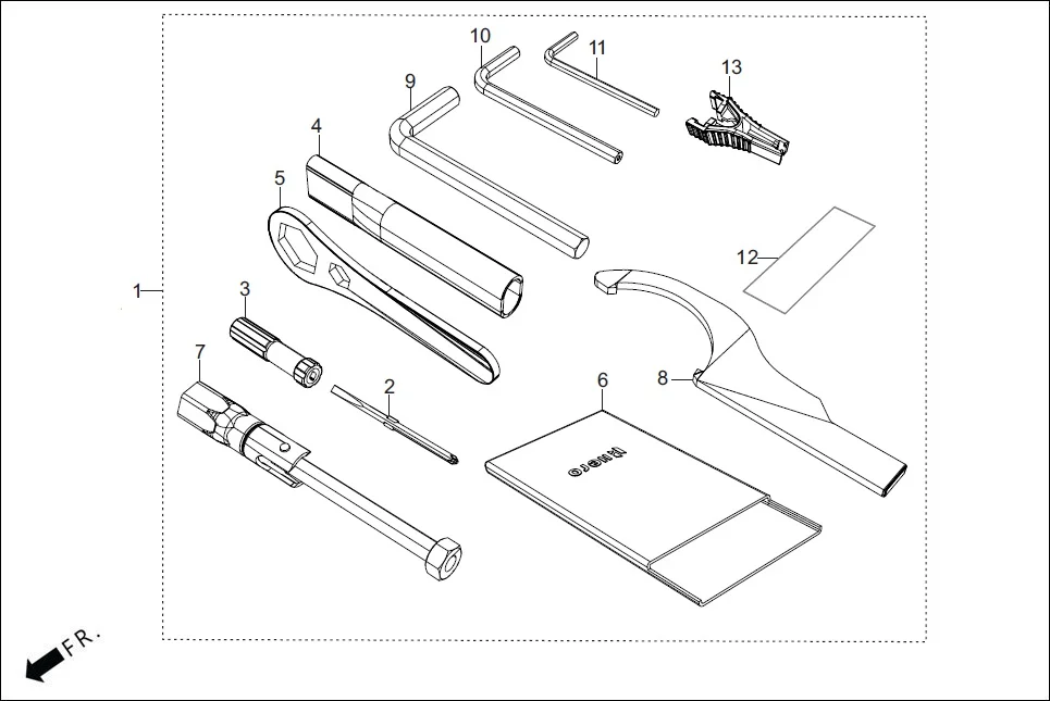 F-26 TOOLS diagram showing 99008-RAA-000
