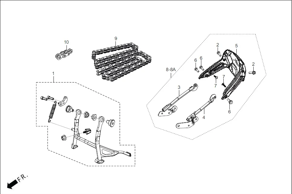 F-28 (OPTIONAL) assembly diagram for Hero KARIZMA XMR (Sept. 2023)