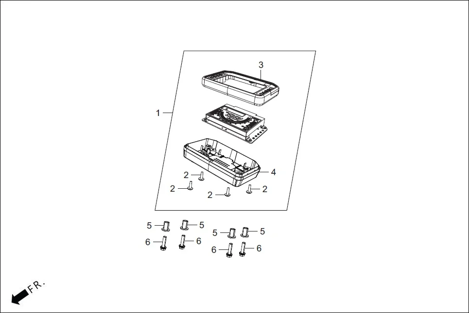 F-2 SPEEDOMETER diagram showing 83518-KVH-900