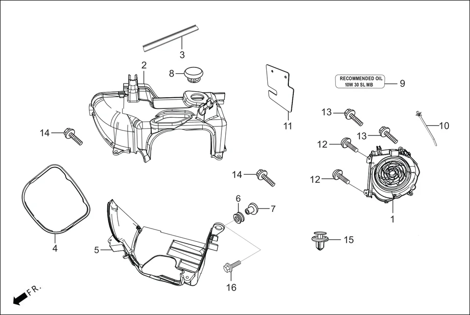 E-1 SHROUD / FAN COVER