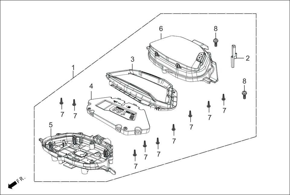 F-2-DISC METER diagram showing 37200-ABH-511